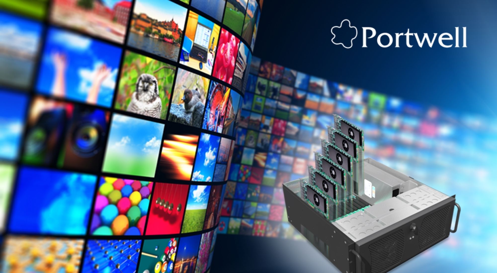 Matrox Video Validates Portwell Rackmount Systems for Video Wall Use